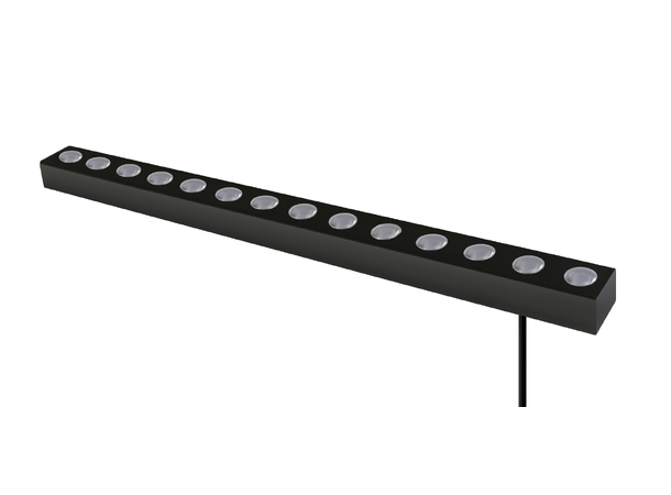 Panoray wallwasher Sort 3000K 12° 1700lm/m 24V DC 24W LED Neon