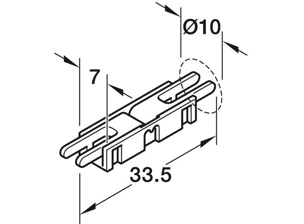 Skjøtestykke for 5mm LEDstriper 3,5A Loox5 