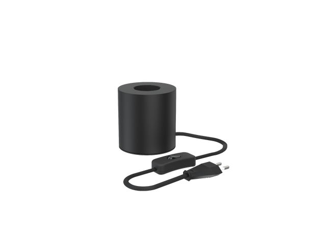 Sylinder E27 Sort 1,8m kabel m/bryter Selges uten garanti pga lagertømming