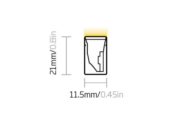 Thermglo F15B-HB 6W 24V 3500K 210lm/m Sauna LED Neon Clear Lighting