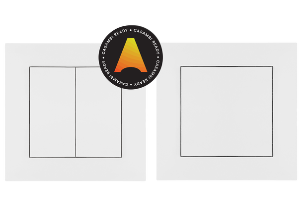 Casambi Bryter Mpress hvit 2 og 4 brytere, Batteriløs