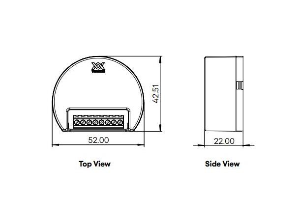 Casambi C1 brytermodul 5 x trykknapper Integral C1 