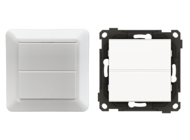 Casambi enkel 2-kanal polarhvit EnOcean teknologi, batteriløs bryter