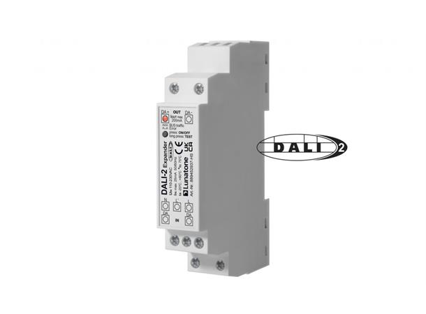DALI-2 Expander DIN-skinne 200mA DIN skinnemontering