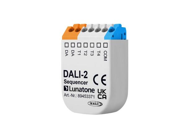 DALI-2 Sekvensmodul 4 potensialfrie innganger, 4 sekvenser