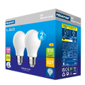 LED Classic A60 E27 827 6,8W 810lm 2pack Minimum 10 stk pr bestilling