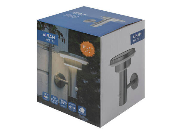 LED Solcelle ARETTE vegglampe Selges uten garanti pga lagertømming 