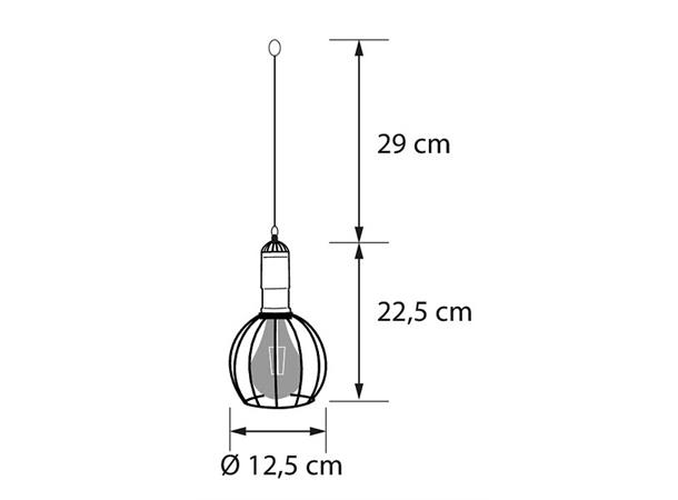 LED Solcelle MALIK pendellampe Leveres i sixpack 12,5x22,5cm