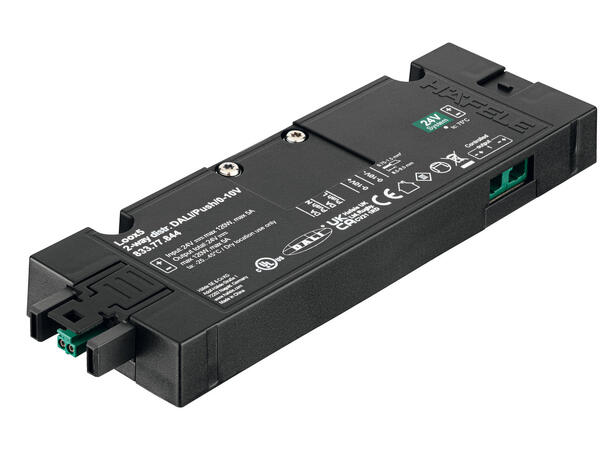 LED dimmer 5A 24V DALI-2, impuls, 1-10V Loox5, 2 kanaler, 120W