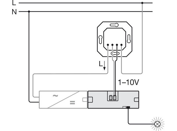 LED dimmer 5A 24V DALI-2, impuls, 1-10V Loox5, 2 kanaler, 120W 
