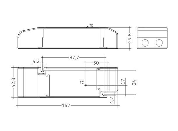 LED driver LC 48V 10-35W Ikke dimbar 