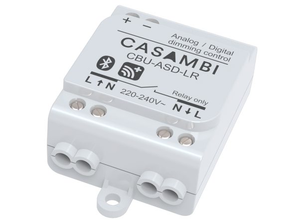 Casambi CBU-ASD LR dimmer 0-10V/DALI Rele, bryter eller sensorinngang