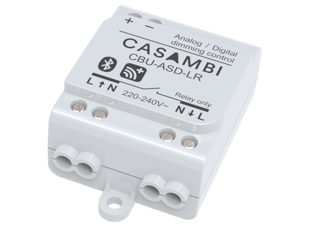 Casambi CBU-ASD dimmer 0-10V/DALI 2kanal Rele, bryter eller sensorinngang