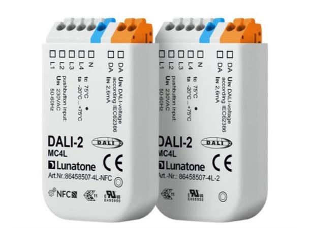 DALI-2 MC4L multikontroll pille 4 x 230V innganger, galv. skille