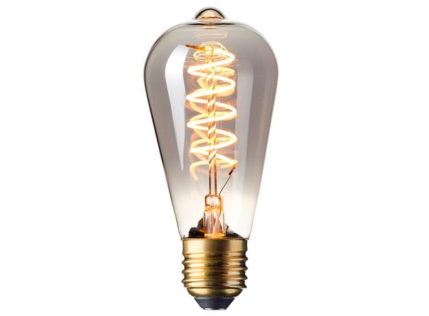 LED Flex Titan ST64 E27 818 4W 136lm DIM Vintage spiral