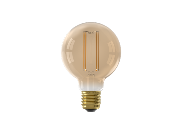 LED Globe 80 FLM E27 821 3,5W 250lm DIM Gold - 4  rette filamenter