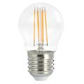 LED Krone FLM E27 822 4,5W 400lm DIM Klart glass - 4 rette filamenter