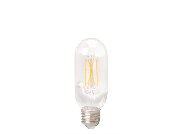 LED Rør T45L FLM E27 821 3,5W 250lm DIM Klar filament