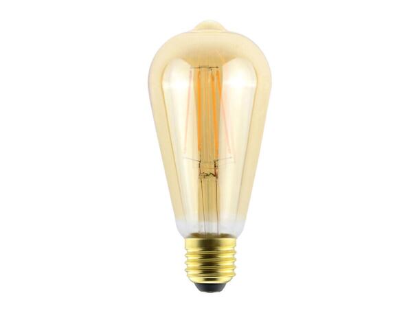 LED ST58 E27 822 4,5W 360lm DIM Antique 2200K - 4 rette filamenter 