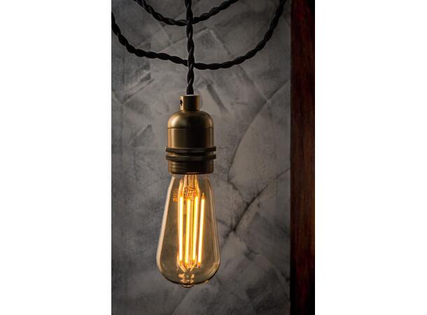 LED ST58 E27 822 4,5W 360lm DIM Antique 2200K - 4 rette filamenter 