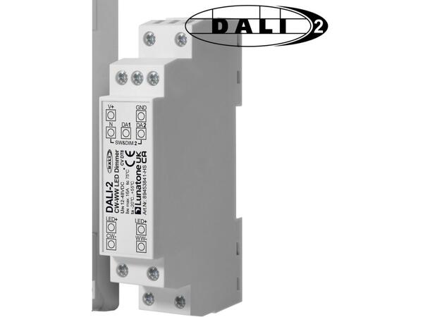 LED dimmer DALI TW 16A DIN skinne DALI DT8 CW-WW PWM 16A, Din Rail