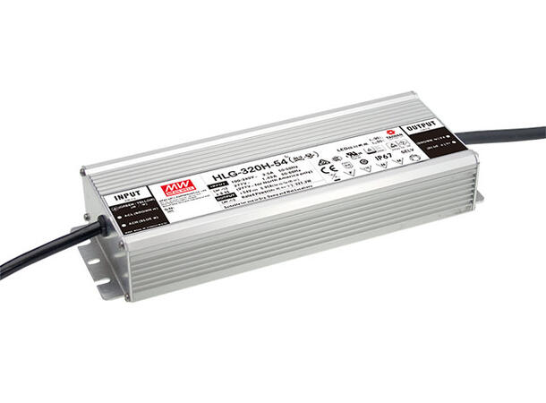 LED driver 48V 320W IP65 Justerbar utspenning 43 – 52V