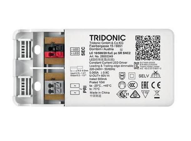 LED driver 500mA 10W fasedimbar SR SNC2