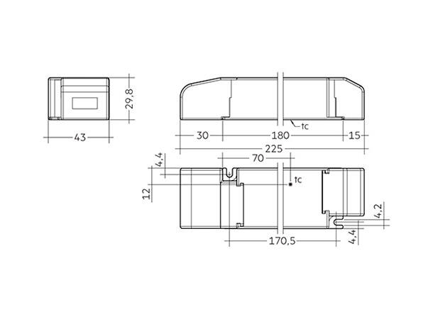 LED driver LC 24V 18-60W Ikke dimbar 