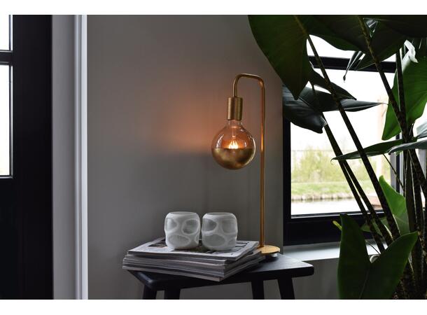 Lampefot bord E27 sokkel Gull U-line Selges uten garanti pga lagertømming 