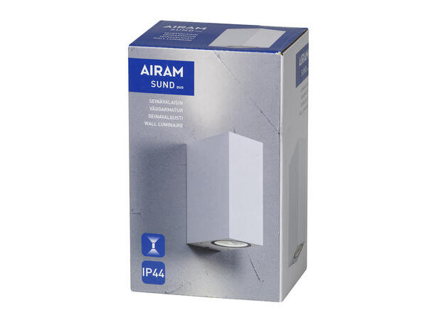 SUND DUO 2xGU10 Hvit IP44 Selges uten garanti pga lagertømming 