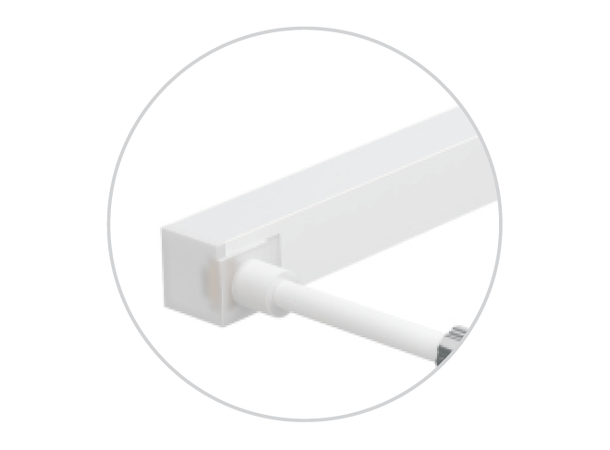 Tilkobling Arcflex1617B venstreside 1m LED Neon Clear Lighting