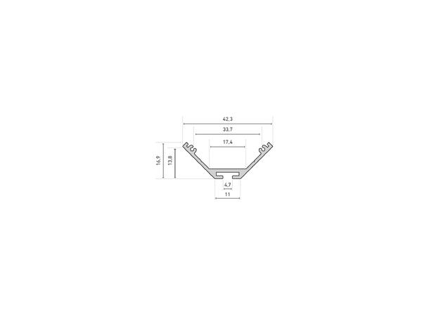 CATania Angolo 3030 Aluprofil 2m 1743 Hjørneprofil 