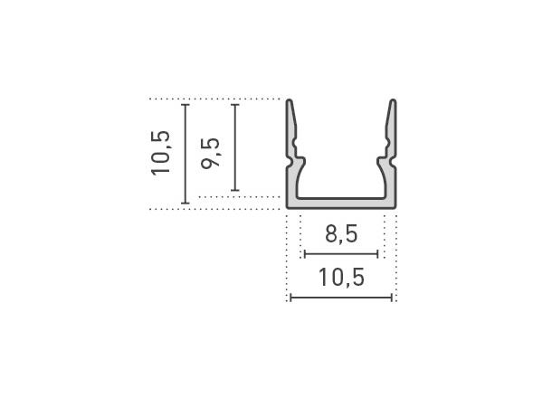 BARdolino Mini Aluprofil 2m 1111