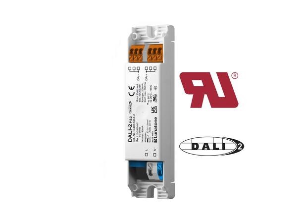 DALI-2 PS2 med strekkavlaster 220mA Strømforsyning - DALI-2 Sertifisert