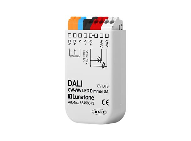 LED dimmer DALI TW 8A DT8 CW-WW