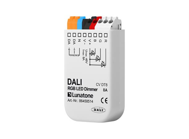 LED dimmer DALI RGB 8A DT8