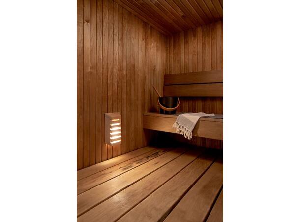 Sauna LED Vertikal 827 8W 500lm IP65 DIM Badstuelampe Høysmal 