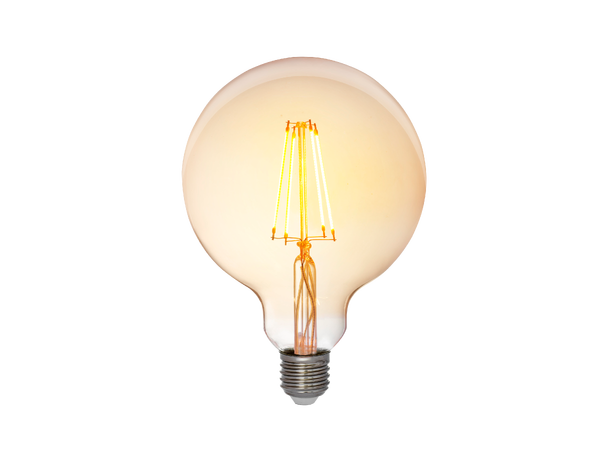 LED Globe 125 FLM E27 822 5W 380lm  DIM Antique - 4 rette filamenter