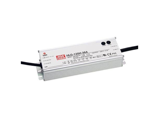LED driver HLG 12V 0-120W 1-10V IP67 1-10VDC eller 10V PWM