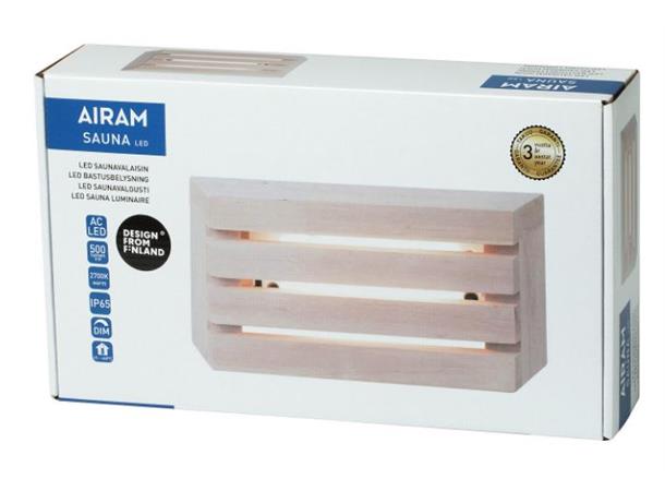 Sauna LED Liten 827 8W 500LM IP65 DIM Badstuelampe