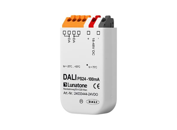 DALI PS 100mA 18-48V DC Strømforsyning - DALI-2 sertifisert
