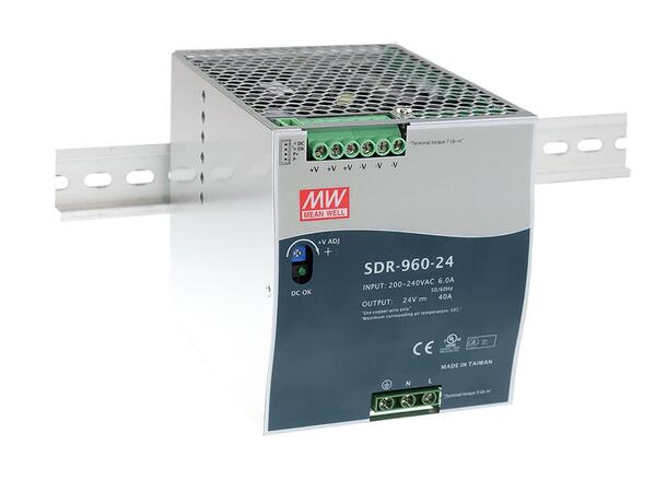 LED driver SDR 24V 960W DIN skinne