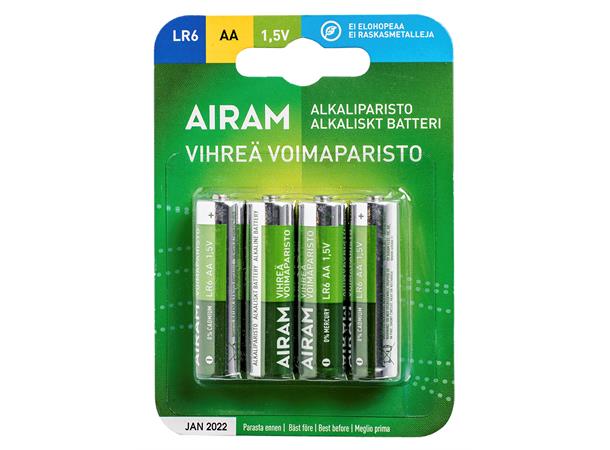 Batteri Green power LR6 AA 1,5V 4-pack