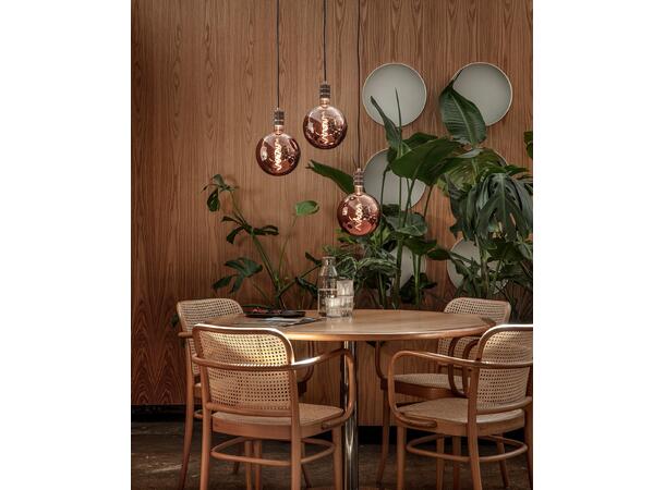 Creation Tekstilkabel 3m Sort/Grå 2x0,75mm2  max.250V-60W 