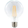 LED Globe 95 FLM E27 822 3,5W 300lm DIM Klart glass - 4 rette filamenter
