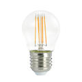 LED Krone FLM E27 827 4,5W 470lm DIM Klart glass - 4 rette filamenter
