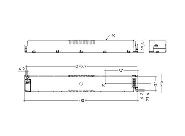 LED driver LC 24V 60-200W Ikke dimbar 