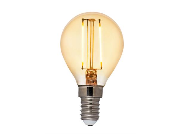 LED illum FLM E14 822 5W 360lm DIM Antique 2200K - 4 rette filamenter