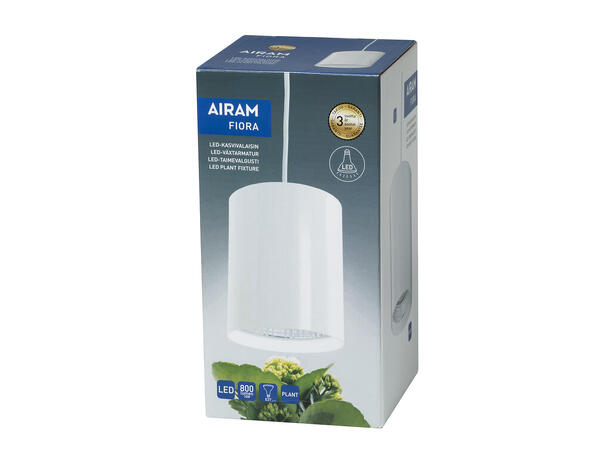 Plantelys Fiora E27 9,5W 835 hvit Pendelarmatur 