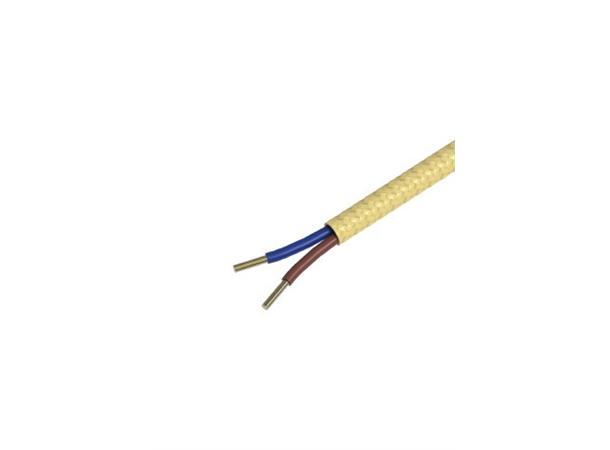 Creation Tekstilkabel 3m Gold Metallic 2x0,75mm2  max.250V 60W
